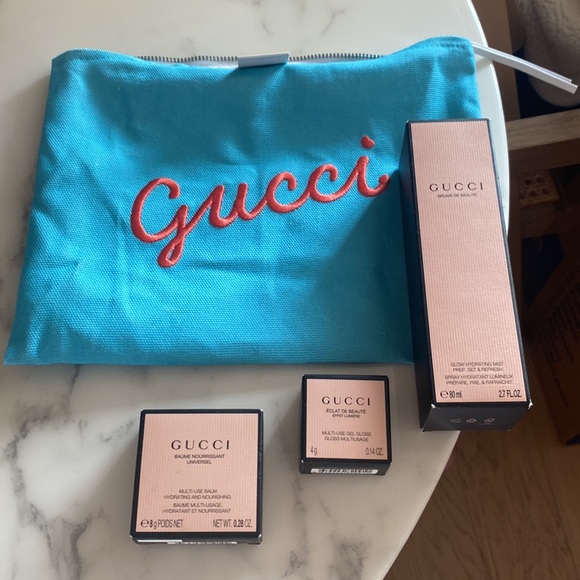 Gucci Makeup Nwt Gucci Kit Glow Mist Multi Use Gel Multi Use Balm